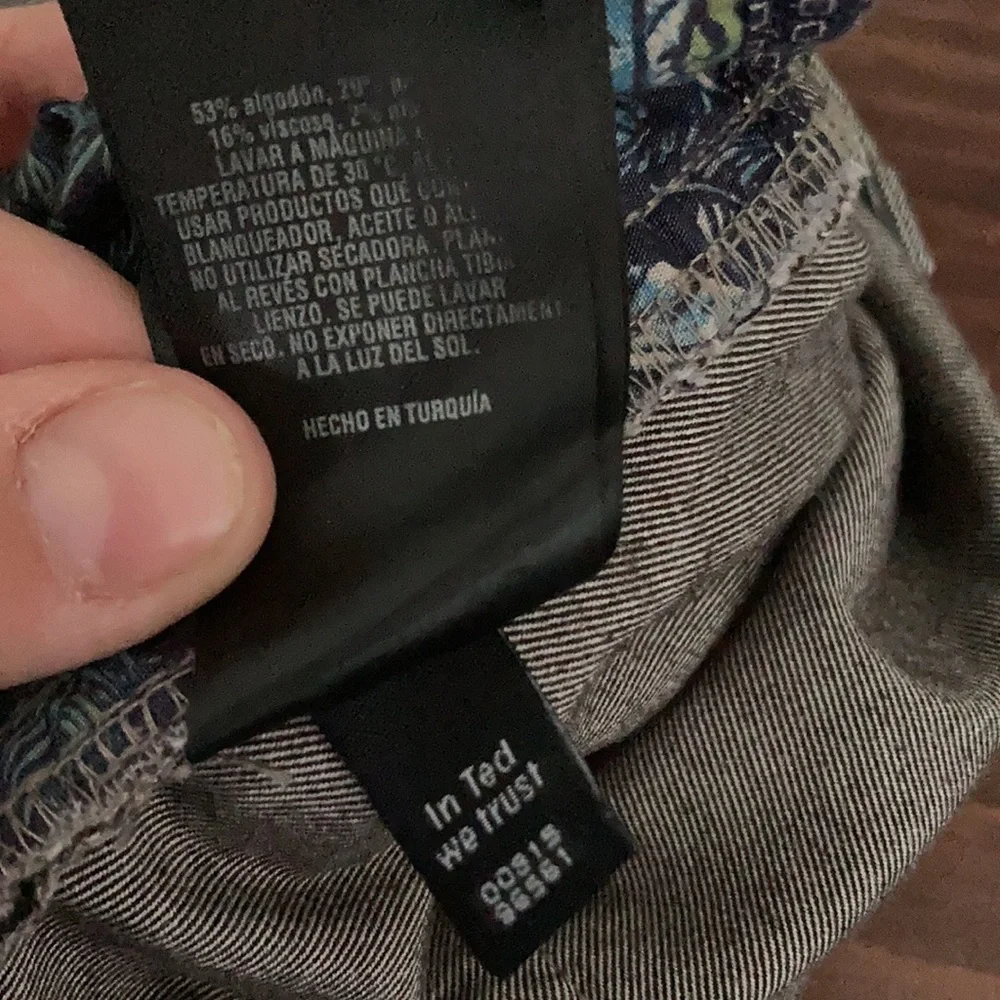 Designer Ted Baker London Brown Gray Straight Leg Pant - Picture 10 of 11